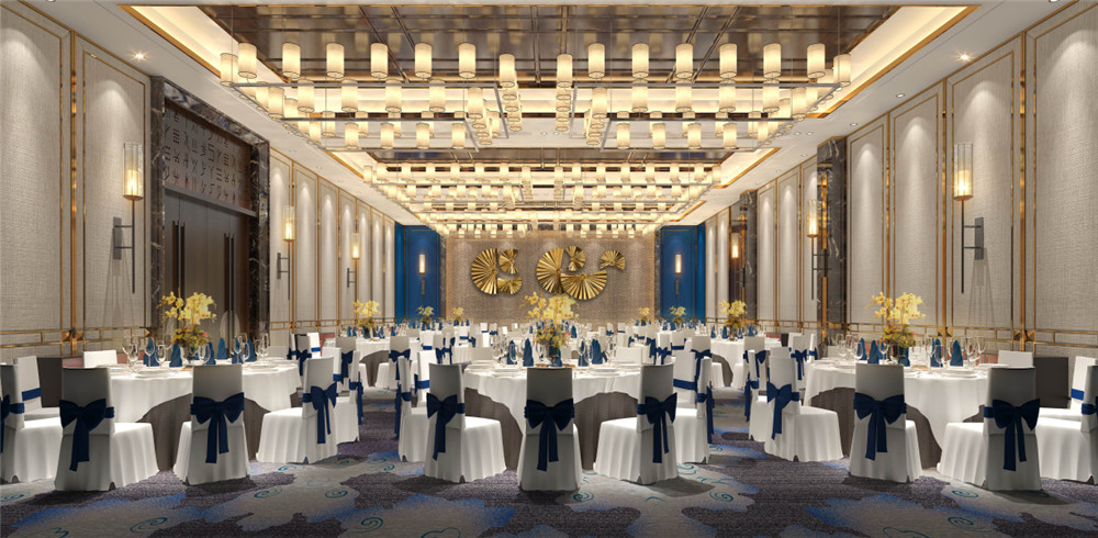 陕西华阳国际饭店五星级酒店宴会厅装修设计方案