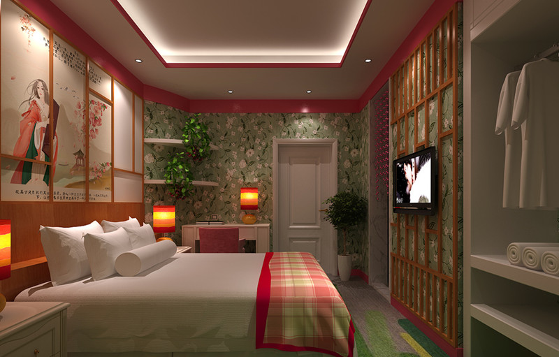 北京乐酷花园主题酒店装修设计公司案例(图2)