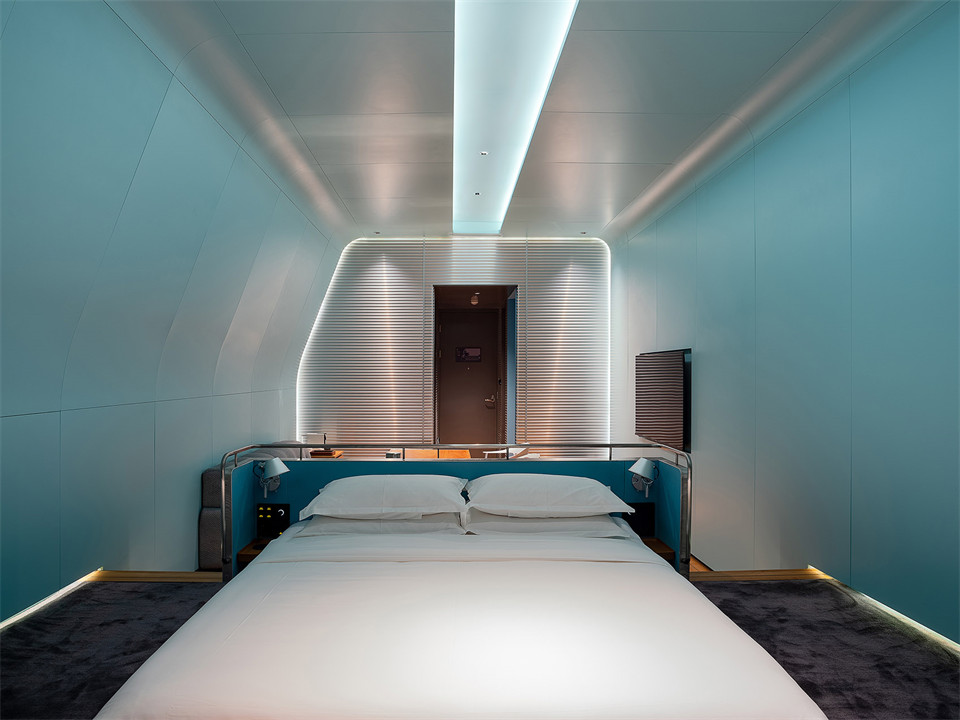 未来感十足的工业风酒店装修设计——YIN Hotel(图8)