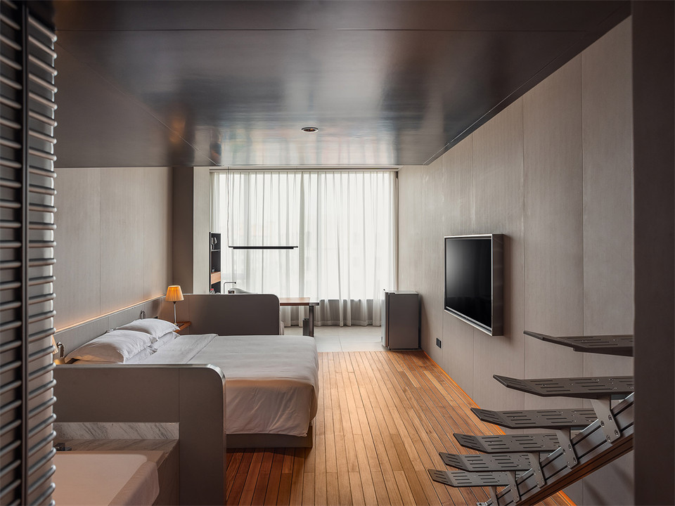 未来感十足的工业风酒店装修设计——YIN Hotel(图9)