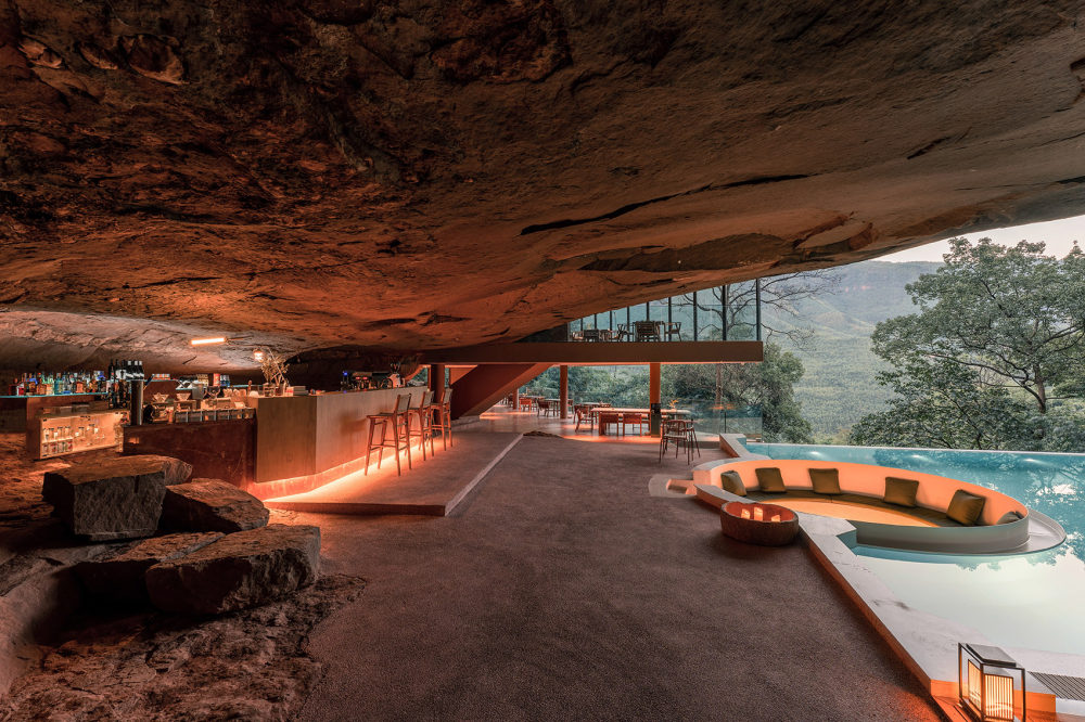 郑州金博大分享特色洞穴休闲度假酒店装修设计(图11)