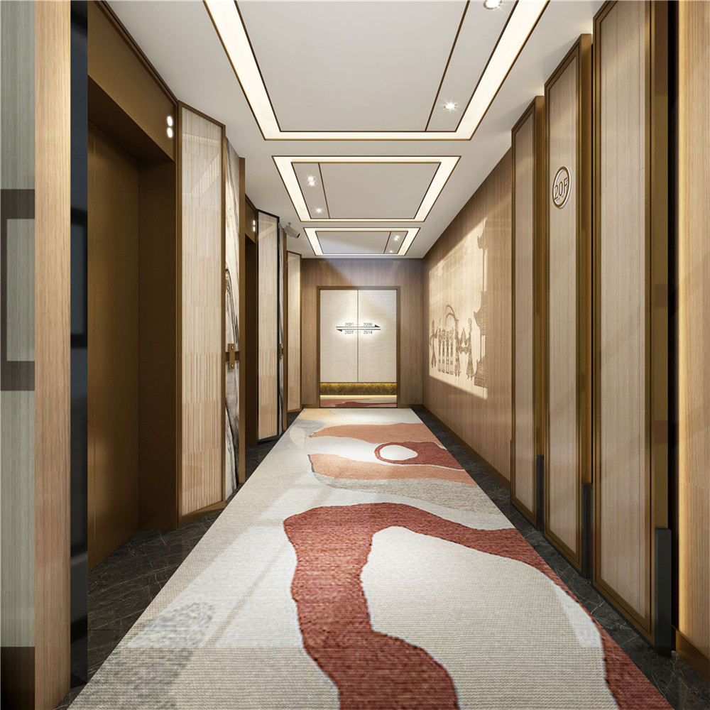 郑州胜高国际酒店客房走廊装修设计效果图