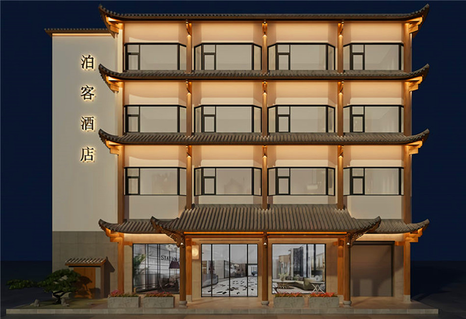 丽江古城泊客酒店外立面设计